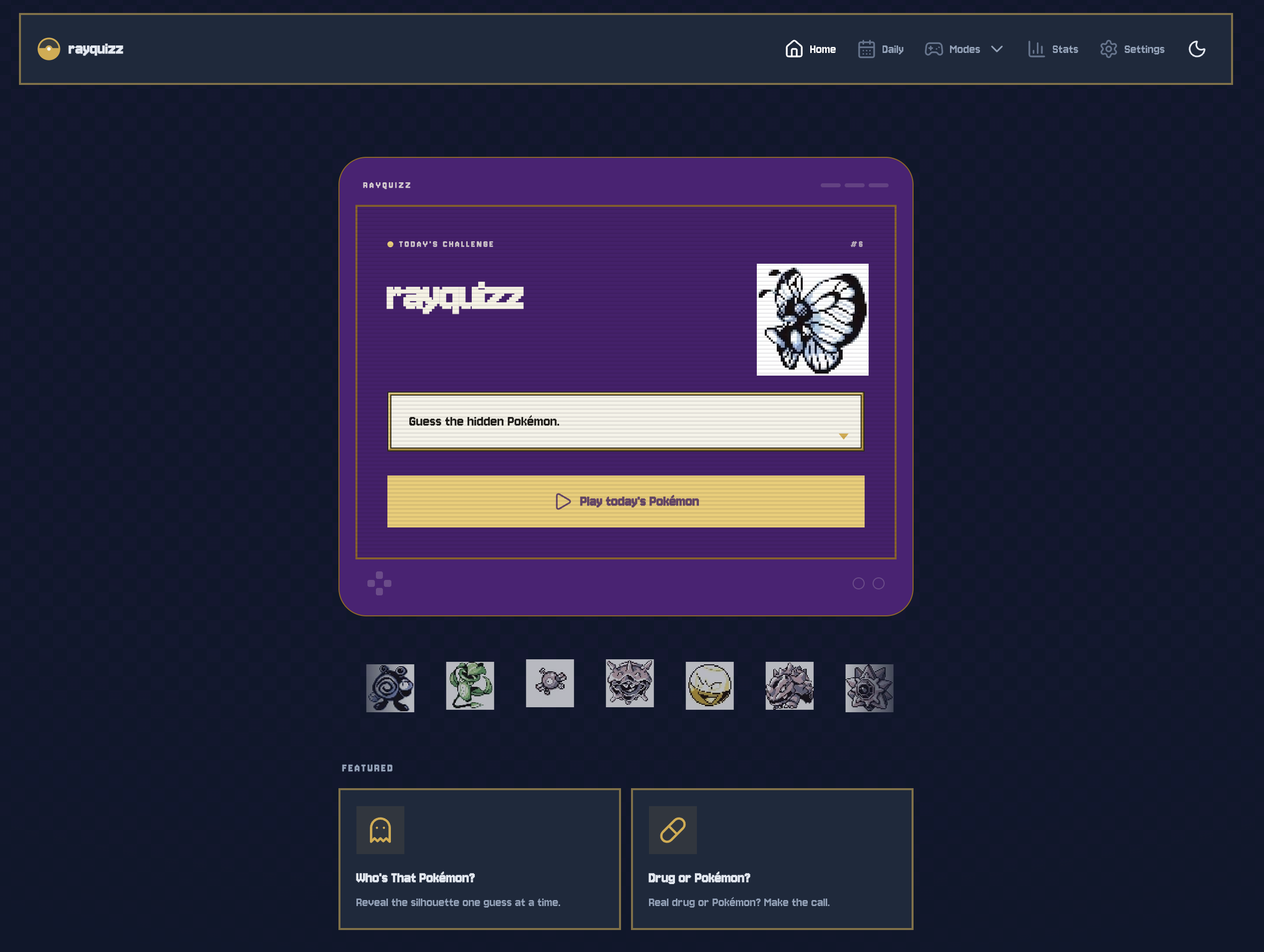 rayquizz — Era-Aware Pokémon Guessing Game